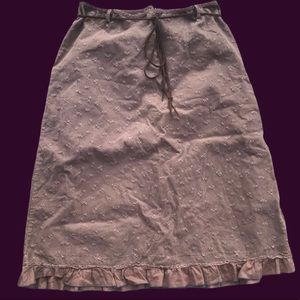 Beautiful brown adustible tie maxi skirt